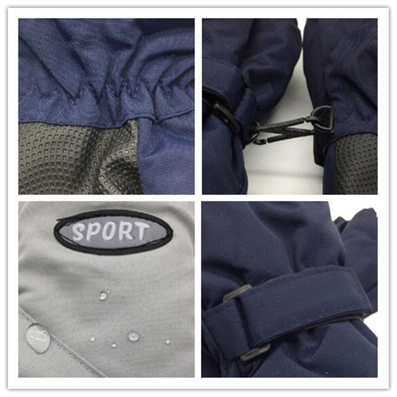 Gants de Ski pour enfants d'hiver épaissi bébé Plus velours coupe-vent Sports de plein air mitaine gants de randonnée antidérapants pour les enfants