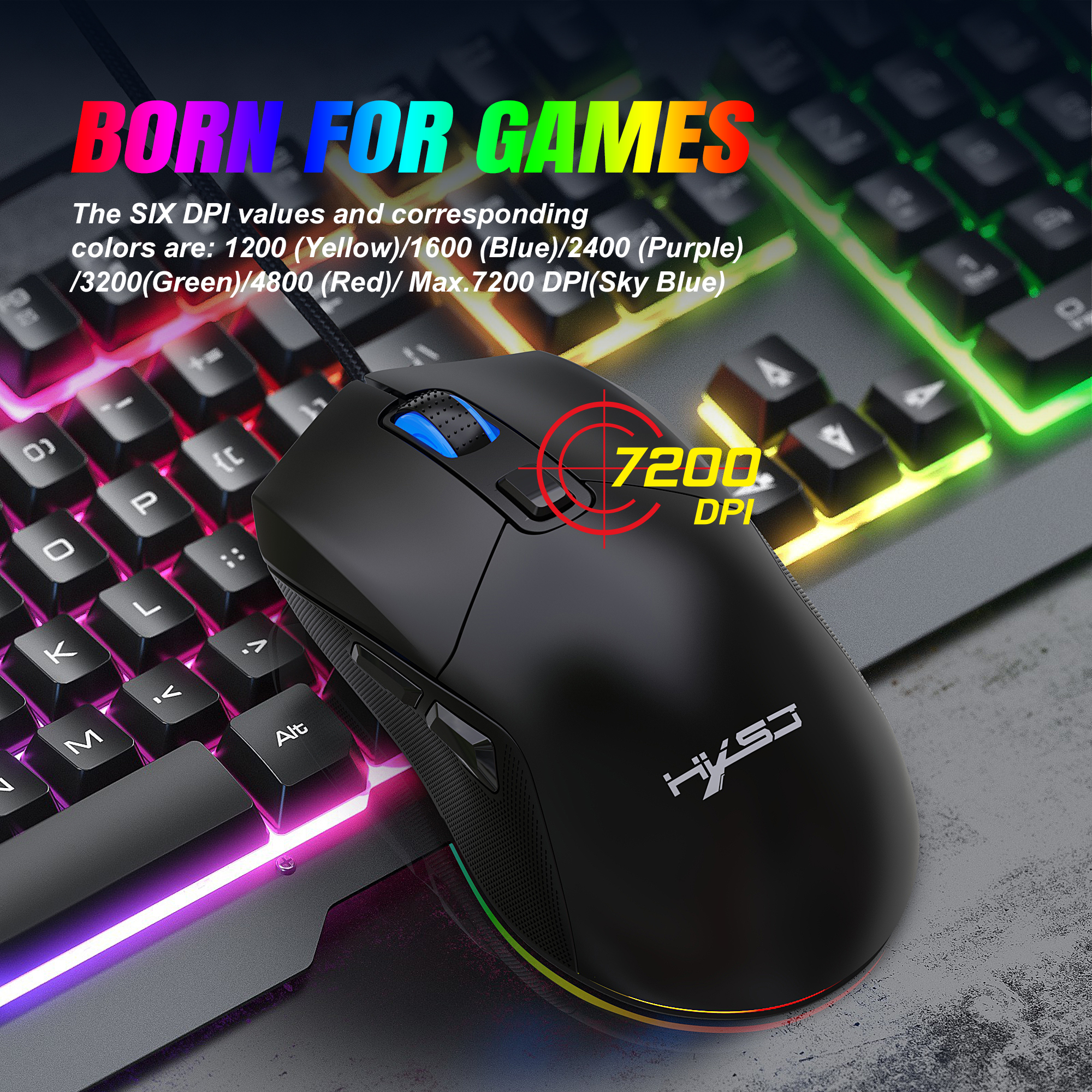 Gorąca sprzedaż zestawów klawiatury i myszy do gier 60% mini podświetlenie RGB ergonomiczna przewodowa mysz z klawiaturą dla graczy laptopów