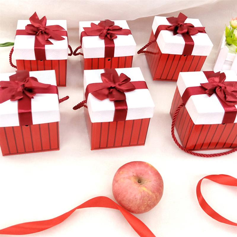 8Pcs Apple Box Premium Stylish Exquisite Box Xmas Packing Box for Xmas