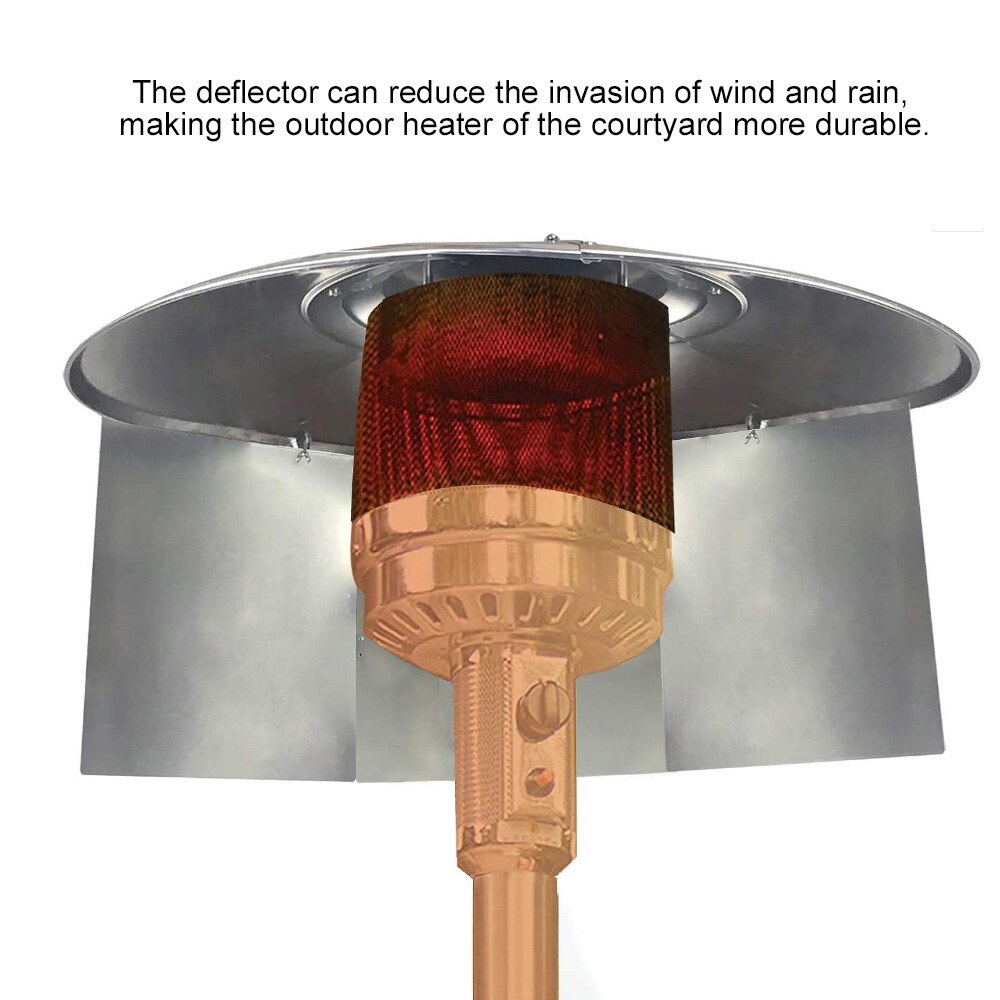3pcs Patio Heater Heat Focusing Reflector Patio Heater Adjustable Directional Heat Windscreen For Outdoor Garden Winter
