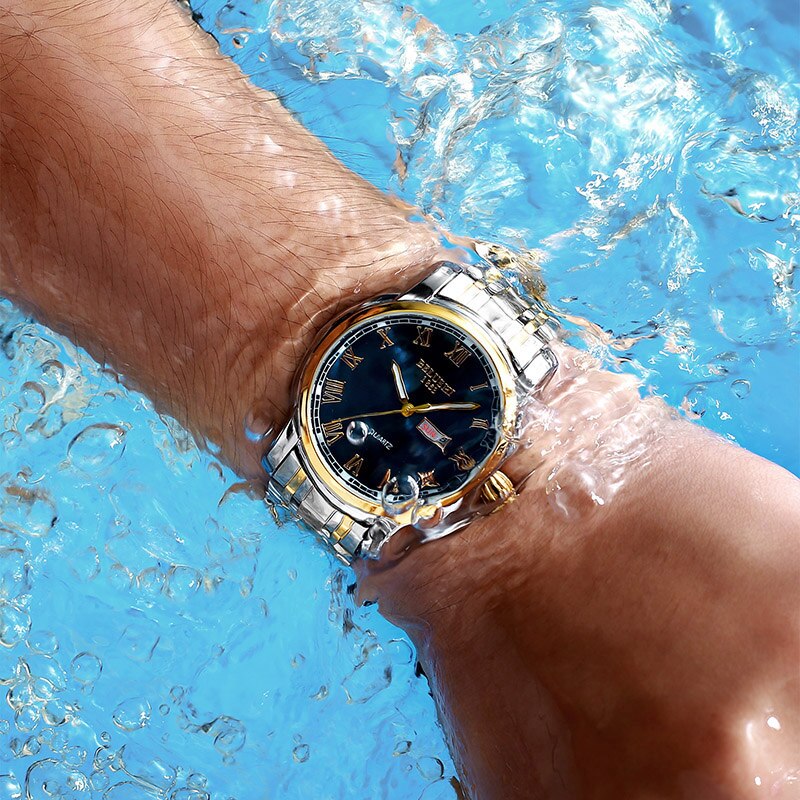 Belushi Mannen Business Horloge Roestvrij Staal Quartz Horloges Chronograaf Aanalogue Klok Waterdichte Lichtgevende Relogio Feminino