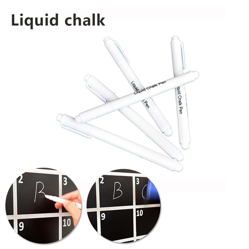 PVC Dustless Liquid Chalkboard Pen Liquid Chalk Marker Liquid Chalk Pen Smooth Drawing Student Office Novelty Stationery