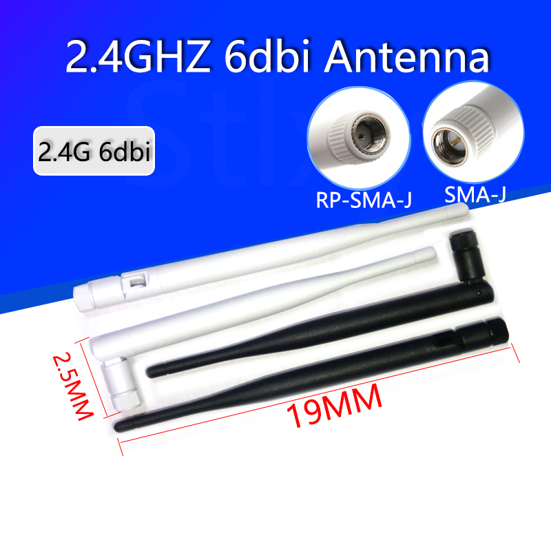 Antenne WIFI Omni 2.4GHz, 6dbi, 2.4GHz, bluetooth, mâle/femelle, connecteur de routeur sans fil IEEE WLAN/WiMAX/MIMO