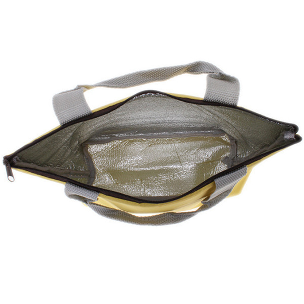 ISKYBOB Insulated Tinfoil Aluminum Cooler Thermal Picnic Lunch Bag Waterproof Travel Box