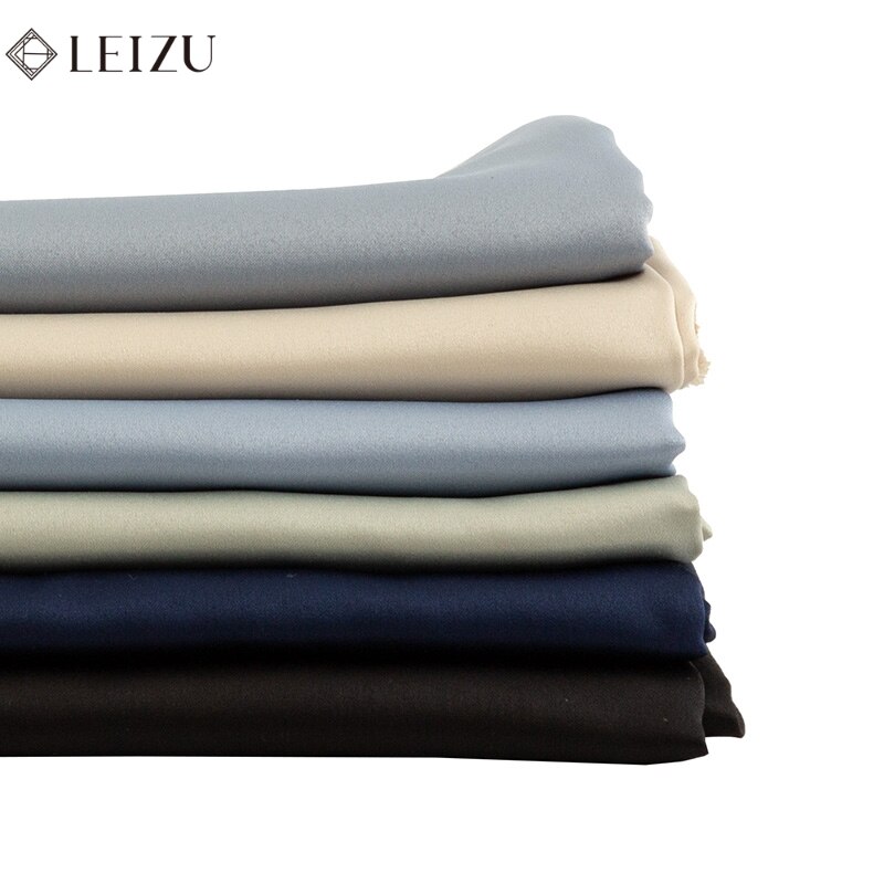 Soft Polyester Navy Satin Wedding Dress Fabric By Meters Sewing Material Home Textile Curtain Cloth Dec 50*150cm TJ1592