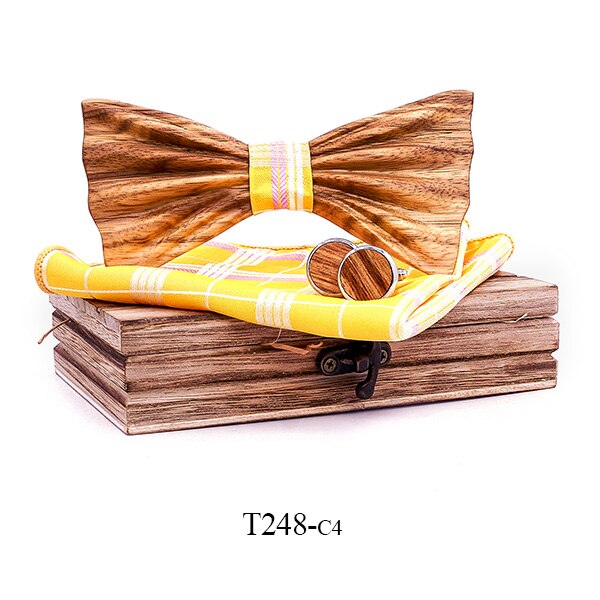 Pajaritas de madera de cebra hechas a mano en 3D para hombres, pajarita de madera de para hombres, pajarita de madera hecha a mano en 3D con mariposa, pajarita de madera para: T248-C4
