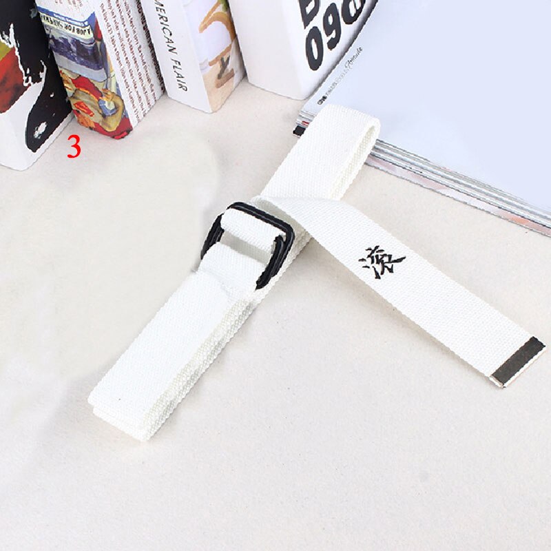 Jeans Waist Belts Canvas Chinese Letter Print Unisex corset Belt Personality Waistband Wide Belt Ring Buckle Harajuke Waistbelt: 3