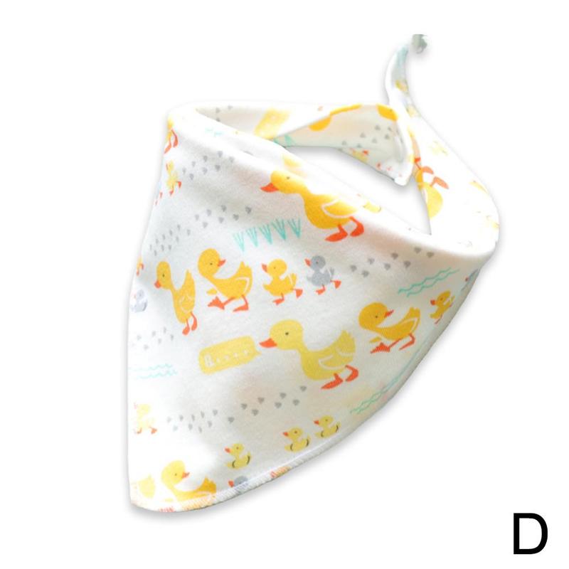 Slabbers Dubbele Katoen Slabbetjes Cartoon Animal Gedrukt Kleding Katoen Bib Handdoek Voeden Bandana Speeksel Patroon Schort V9u4: D