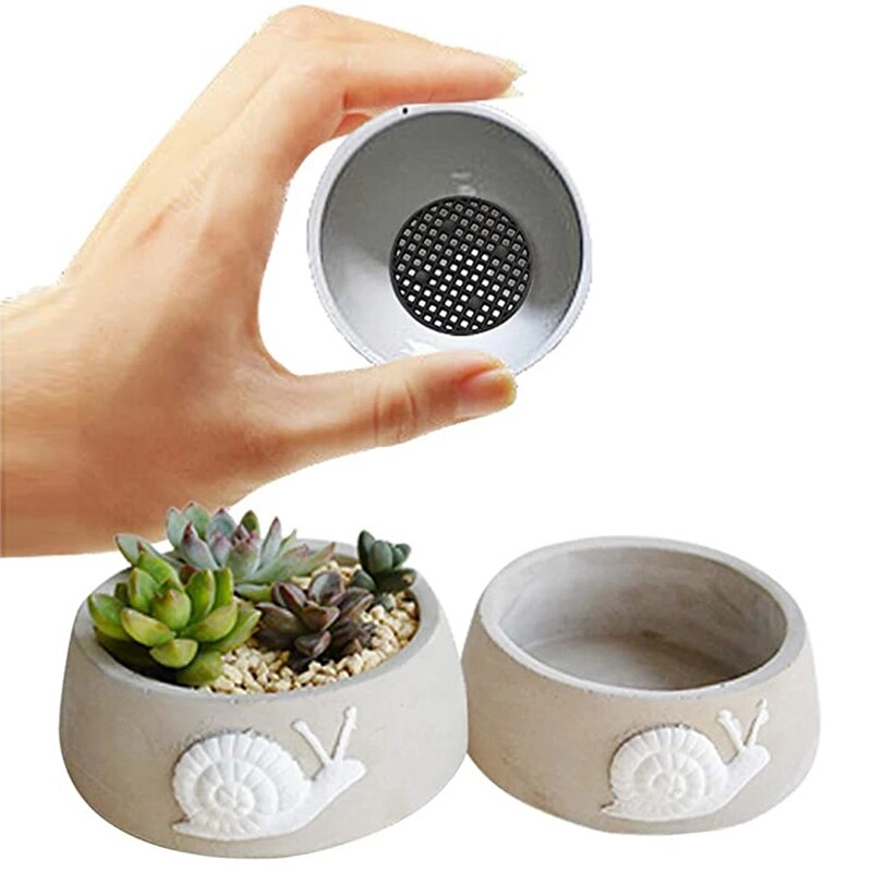 20Pcs Bottom Grid Mat Multi-function Flowerpot Mesh Pad Hole Mesh Mats Bonsai Basin Bottom Breathable Gasket Gardening Accessori