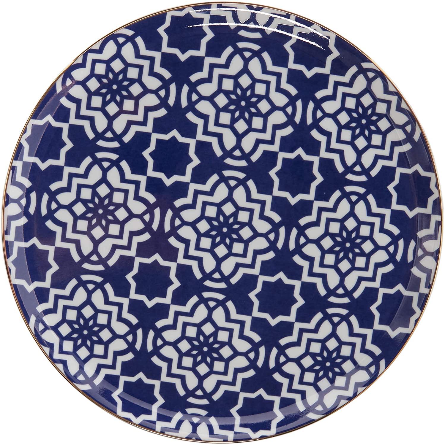 Porland maroc ensemble d'assiettes en porcelaine violet