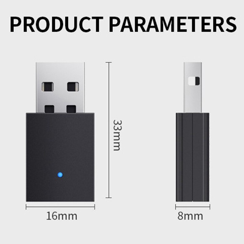 5.0 Bluetooth Adapter Desktop Laptop USB Pc Bluetooth Transmitter Receiver for Connecting Headset Speaker