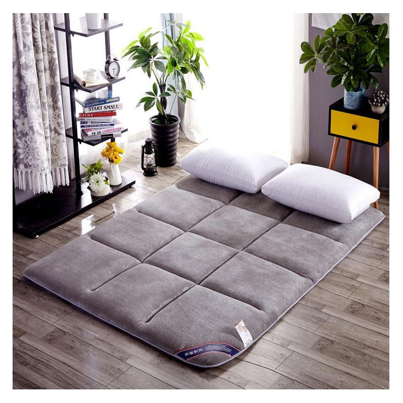 Colchón plegable, manta de cama de dormir, antideslizante, almohadilla de protección para Hotel, Franela suave de verano, cojín de suelo de Material grande, Tatami