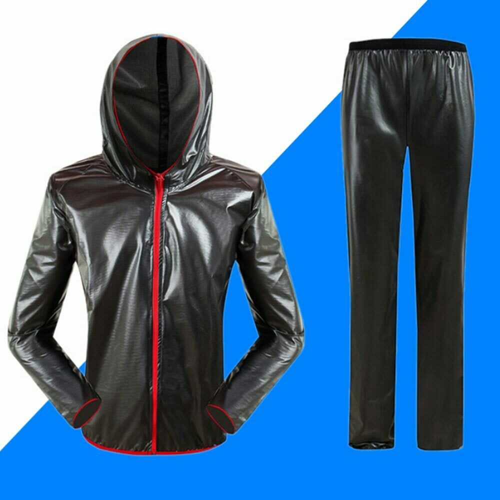 Unisex Sport Regenjas Motorfiets Fietsen Waterdicht Winddicht Regen Pak Regenkleding Ademend Reflecterende: Gray / M