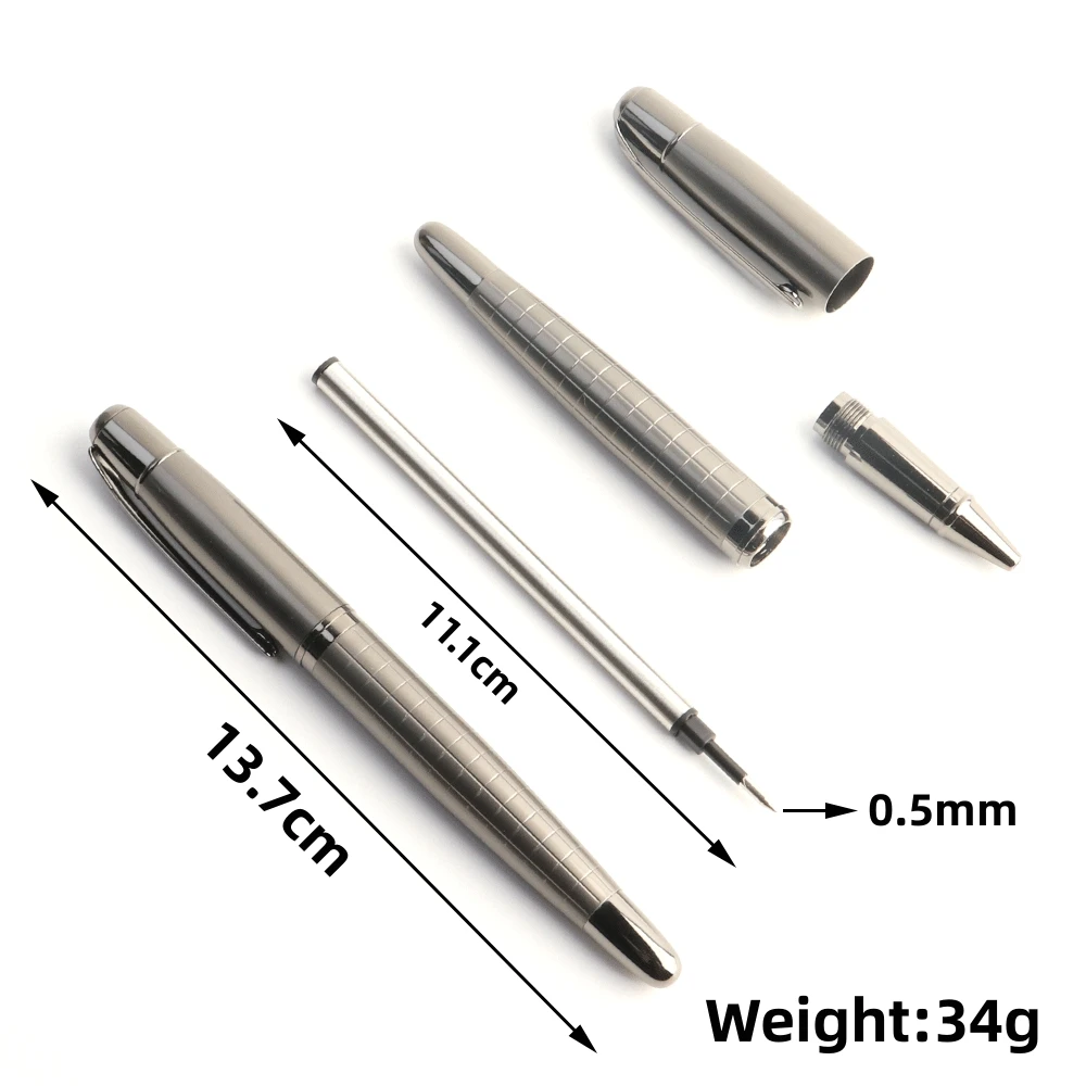 Klassische Luxus-Rollerball-Stifte Edelstahl-Rollerball-Stift für Männer Frauen Schul büro Exekutive Geschäft