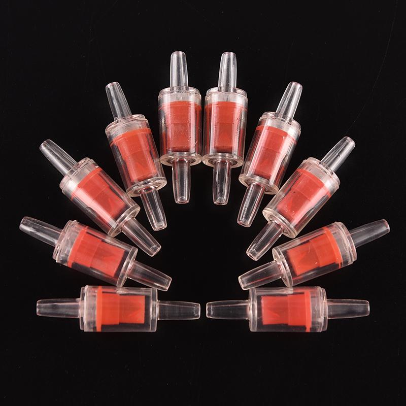 2 stuks kunststof terugslagklep voor aquarium met  co2 systemen, rode waterpomp