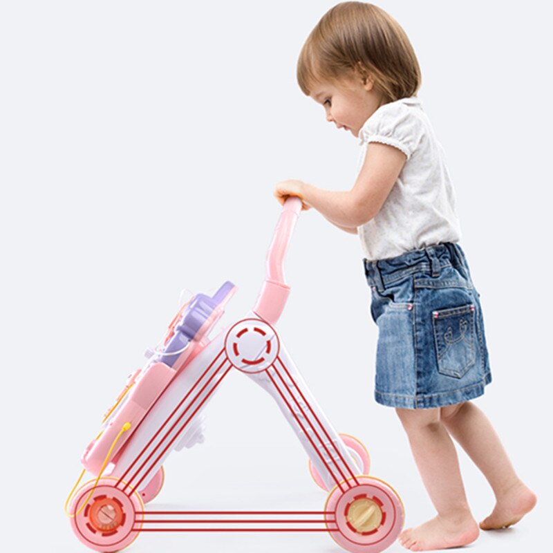 Baby rollator vogn multifunktionel anti-o-leg rollover 1 baby toddler legetøj 3- i -1 rollator