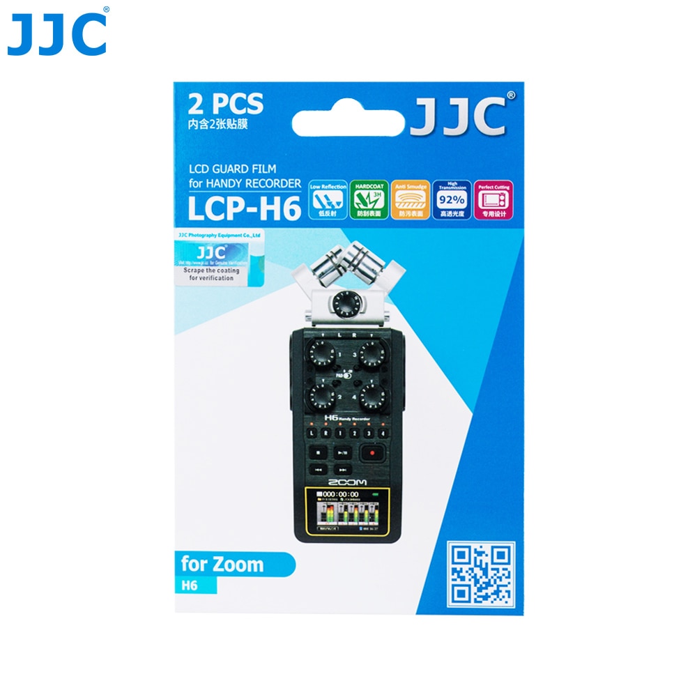 Jjc Handy Recorder Screen Proctor Voor Zoom H6 H5 H4n Lcd Guard Film Display Cover