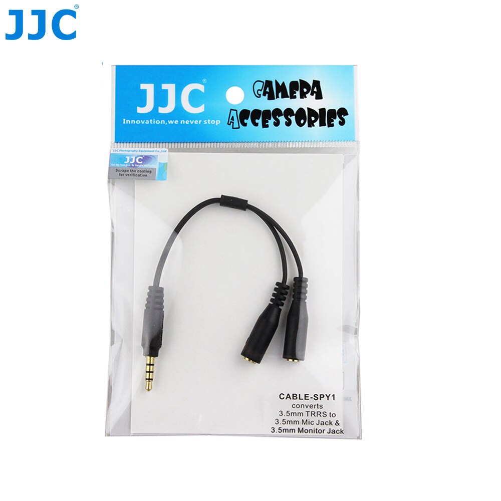 JJC Cellphones Terminal Connector Monitor Headphone Mic Convert Cables for SAMSUNG cellphones for iPhone 4s 5 5s 6