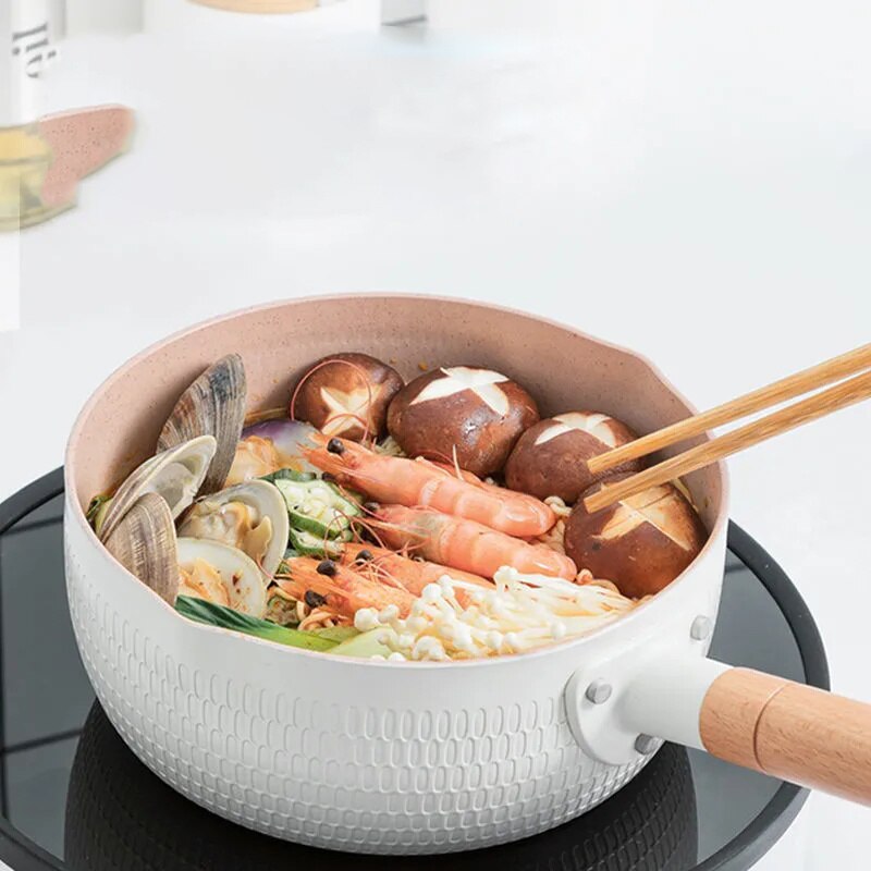 Küche Kochen Topf Maifan Stein Nicht-Stock Kochen Nudeln Heißer Milch Suppe Töpfe Japanischen Stil Schnee Pfanne Herde Universal- Kochgeschirr