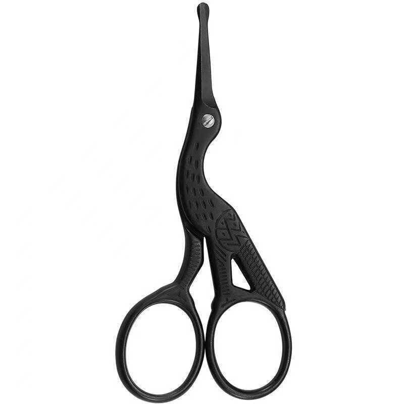 Ciseaux de Type grue en acier inoxydable, tête ronde de sécurité, tondeuse manuelle pour nez, cheveux, beauté, rasage de barbe, petits ciseaux