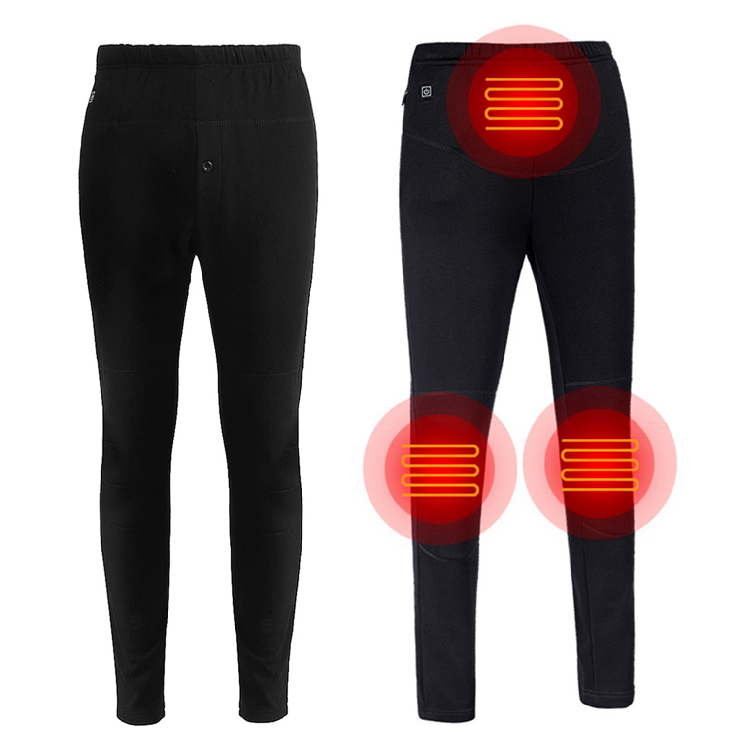 Usb Verwarmde Broek Vrouwen Oplaadbare Slim Verdikking Verwarmde Baselayer Broek Sprot Thermische Hoge Taille Legging Warm Camping