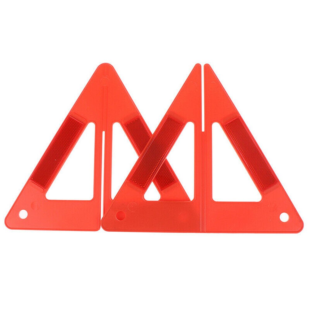 Car Triangle Warning Sign Cars Tripod Emergency Hazard Sign Reflective Stop Sign Board Auto Breakdown Warning Triangle