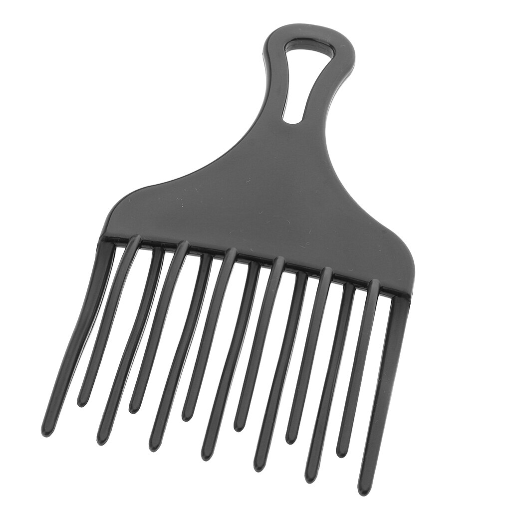 Black Wide Tooth Hairdressing Plastic Afro Comb Wig Braid Styling Lift Hair brushes