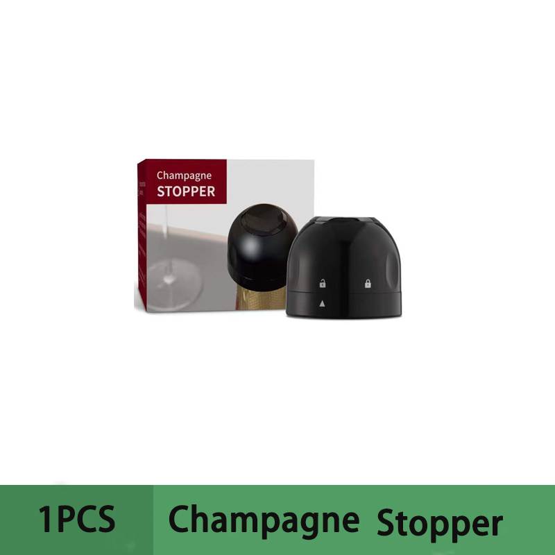 1/2 st Vacuüm Wijnfles Cap Stop Verzegelde Opslag Vacuüm Geheugen Wijn Stopper Push Stijl Bar Wijn Kurk Zwart Bar Gereedschap: Roze