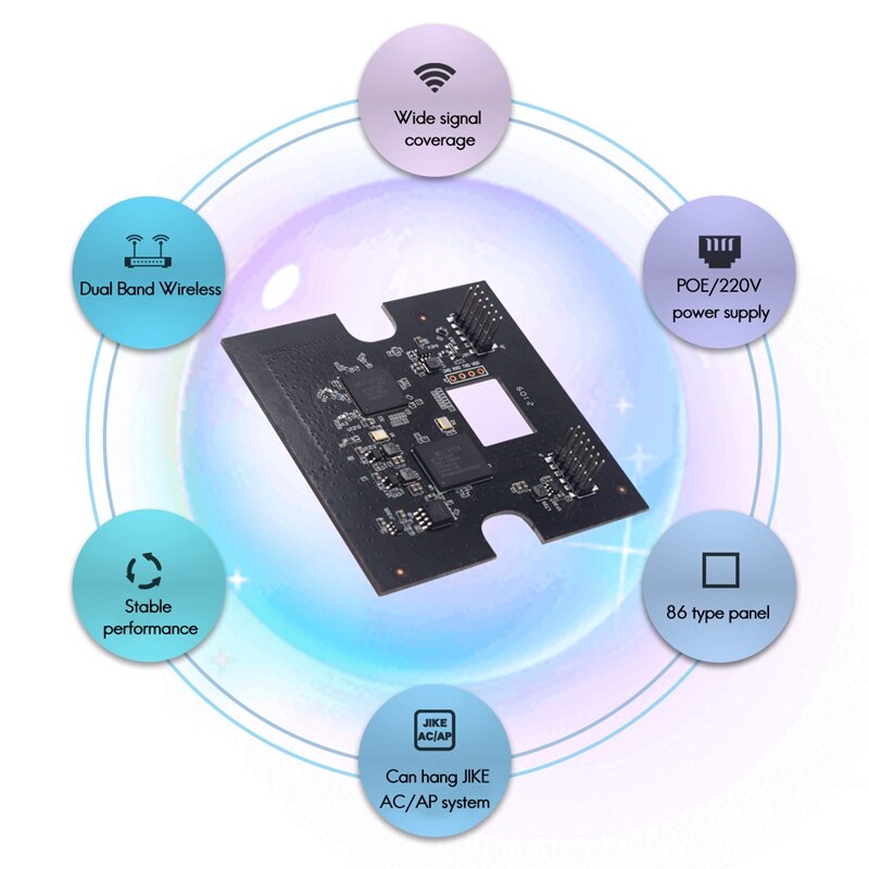 MT7615D Wireless 5G+2.4G Dualband Wifi Routing AP Module Gigabit Highspeed Panel Module