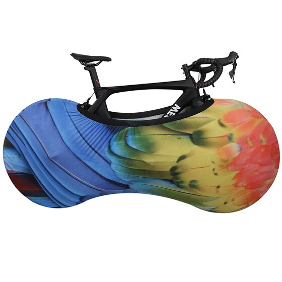 West biking cykelcover cykel cykel hjul støvtæt ridsefast cover indendørs beskyttelsesudstyr mtb cykelcover opbevaringstaske: Farverig b / M 24-26-700c