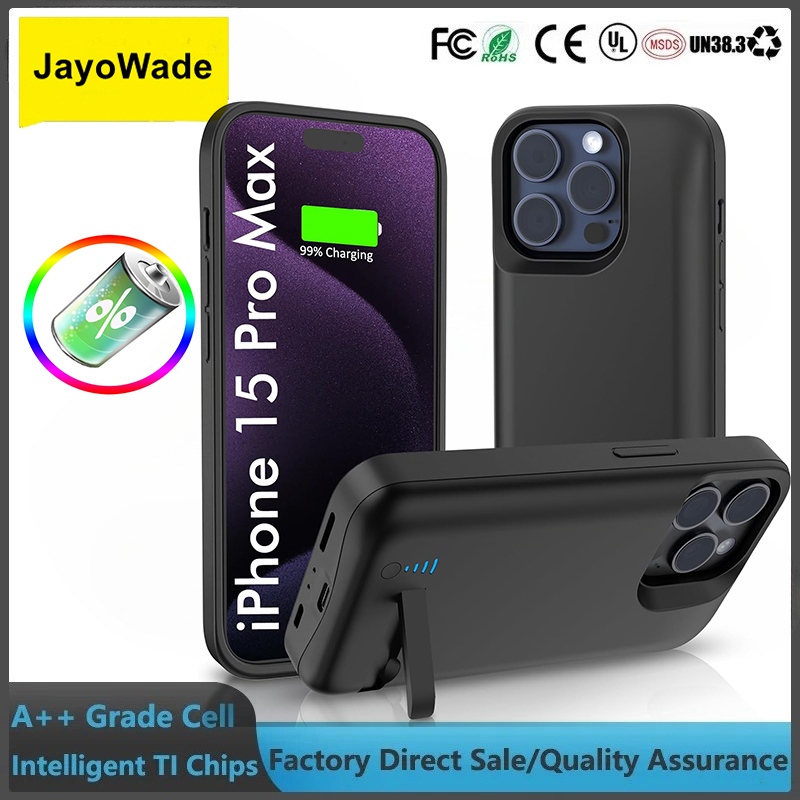 10000mAh Batterij Oplaadhoes voor iPhone 15 Pro Max 15 Plus Power Case Oplaadhoes Batterij Powerbank Compatibel met iPhone 15