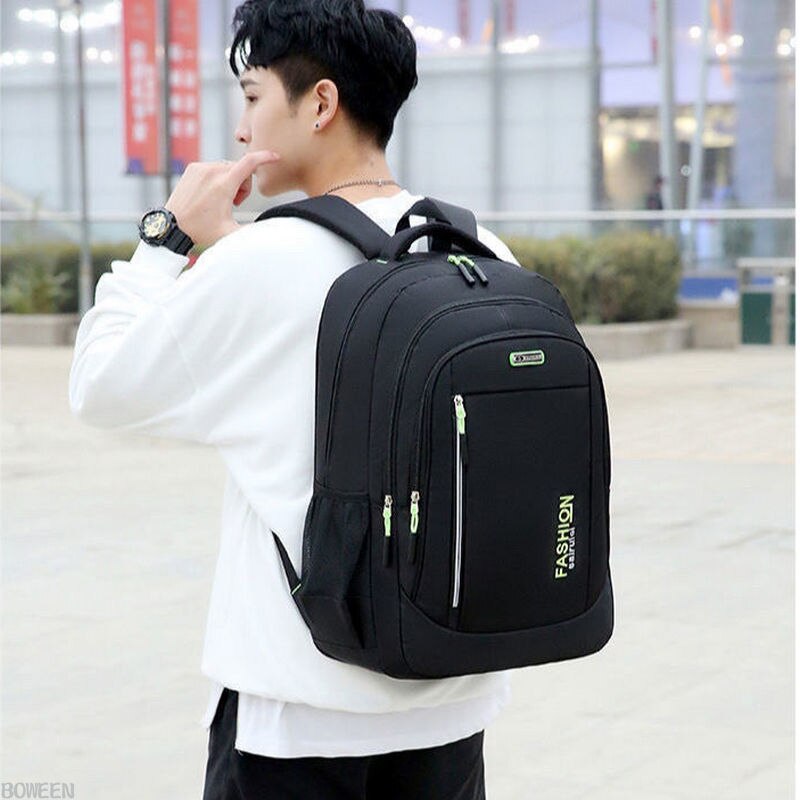 Grande capacidade dos homens mochila para meninos adolescentes sacos de escola náilon bolso multifuncional estudante volta pacote masculino 2021