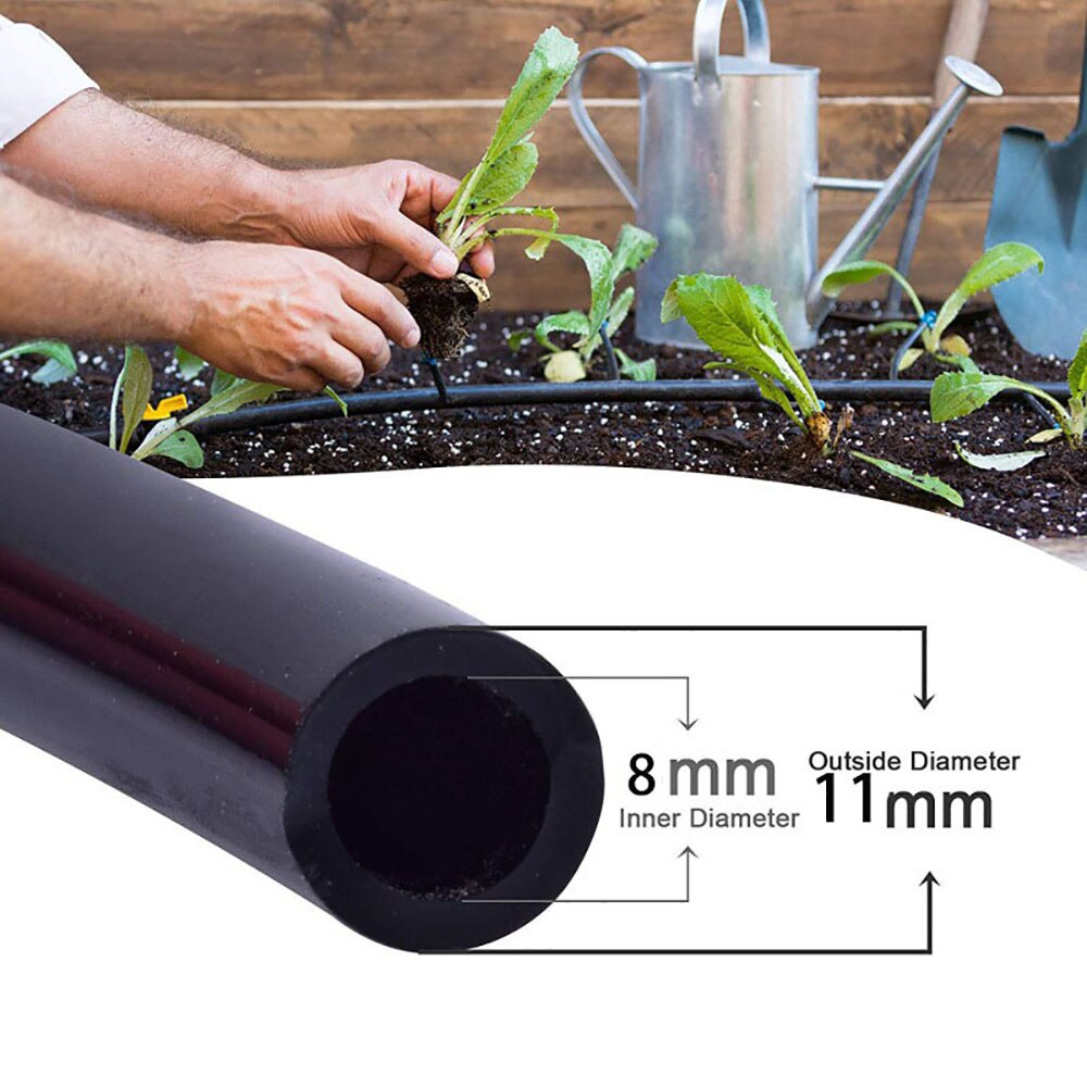 Irrigation System 5m 10m 20m 30m 8/11mm Gardening Watering Tubing PVC Hose Pipe Dripper Irrigation System small sprinkler nozzle