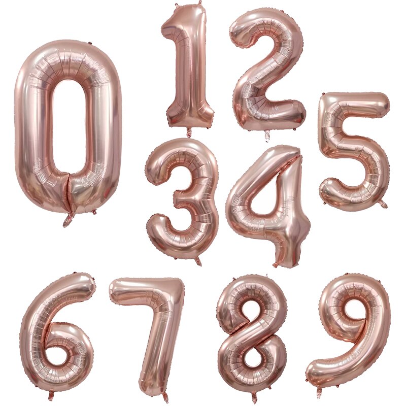 32 Inch Grote Folie Verjaardag Ballonnen Helium Nummer Ballonnen Happy Birthday Party Decoraties