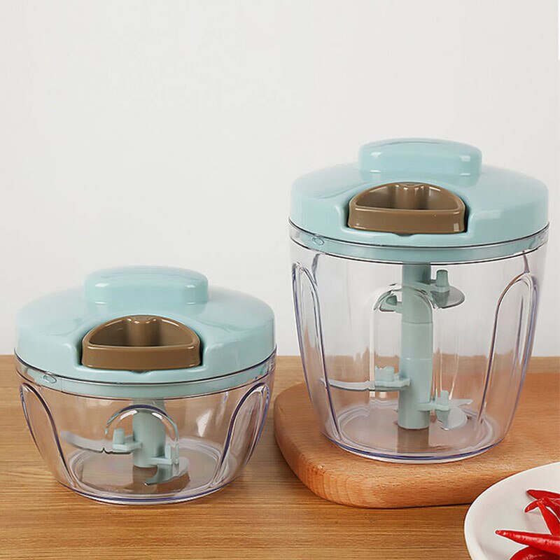 500Ml/900Ml Keuken Handmatige Vlees Snijmachine Hand-Power Voedsel Chopper Vleesmolen Mixer Blender Om Chop Vlees fruit Groente Noten Shredders