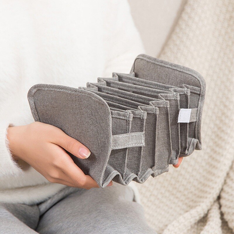 Underwear Storage Box Socks Bra Underpants Foldable Divider Drawer Closet Organizer Household Clothes Storage Sorting Tools