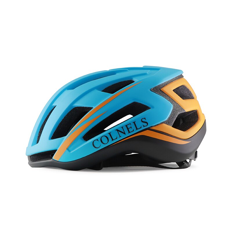 Bike Helmet Mountain Safety Lightweight enduro MTB Town Crash Helmet for Men casco capacete ciclismo cycling Bicycle Helmet: blue with orange