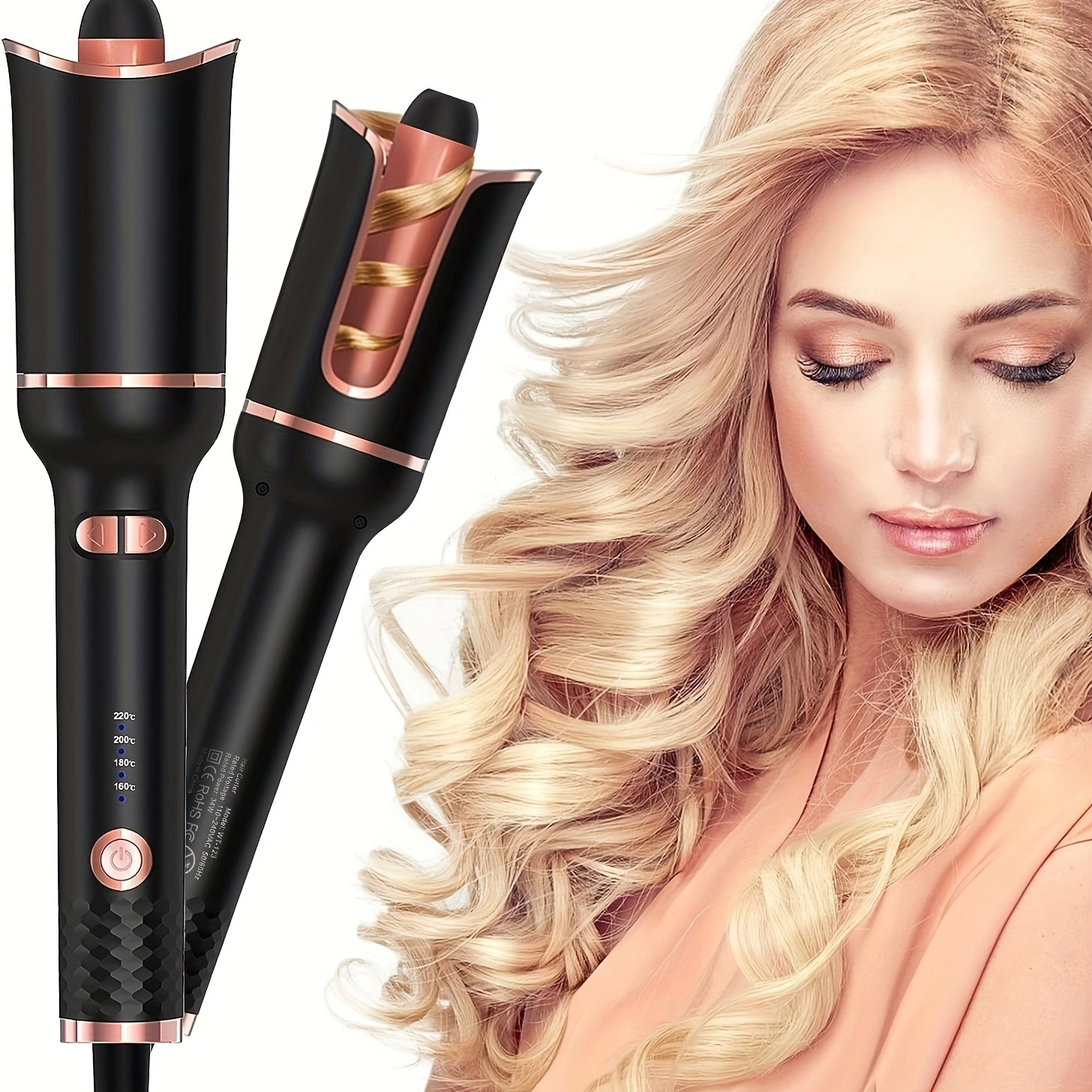 Automatyczna lokówka do włosów Automatyczna lokówka do włosów Ceramiczna obrotowa lokówka powietrzna Air Spin Wand Styler Curl Machine Magic Hair Curler