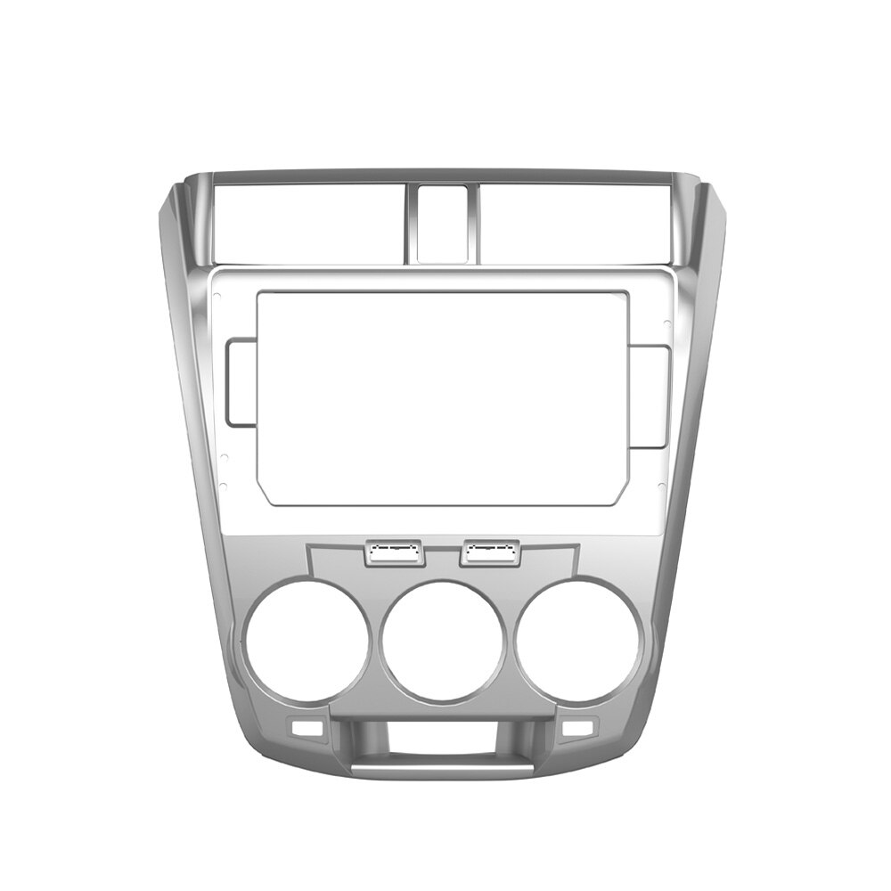 10.1 Inch Car Fascia For HONDA CITY Double Din Fascias Audio Fitting Adaptor Frame Panel For Ballade: MT frame silver