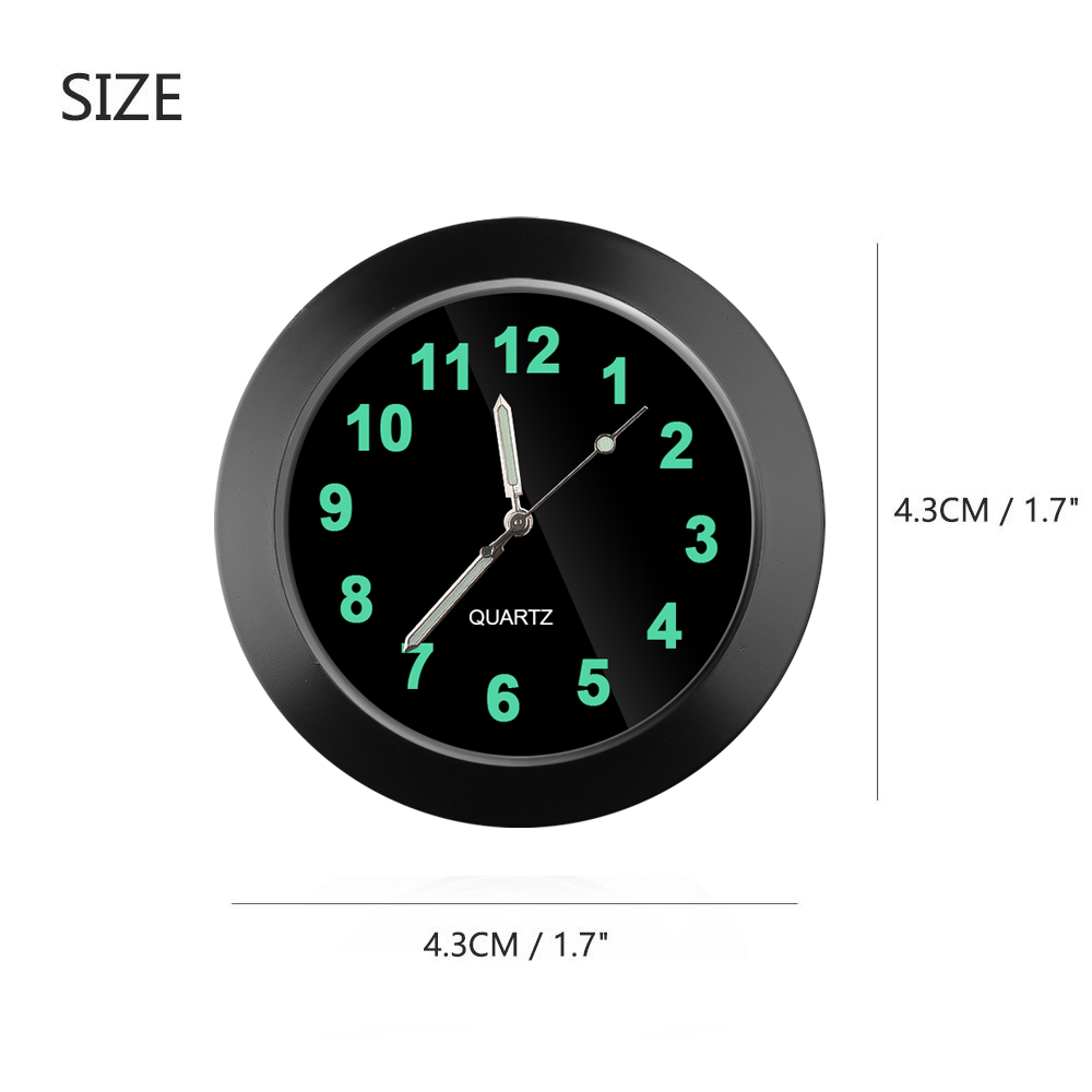 43mm Car Clock For Car Luminous Auto Gauge Air Vent Quartz Clock with clip Auto air outlet Watch Car styling