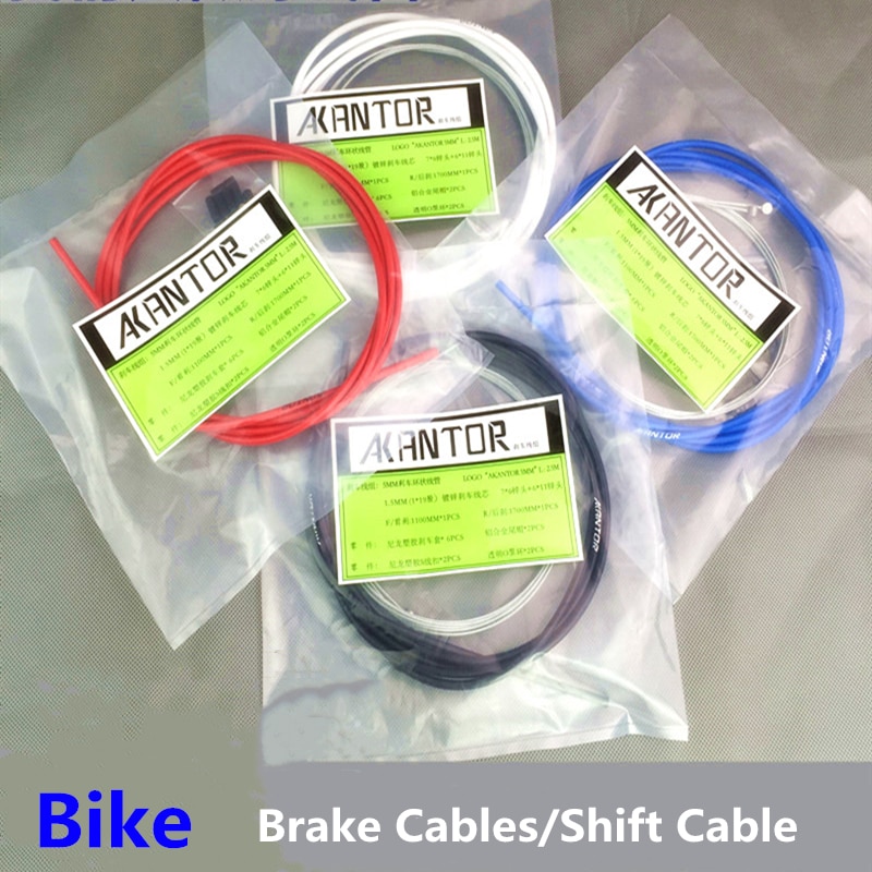 Cykelbromskablar växelkabel vajer för cykel 4mm/5mm mtb landsvägscykelväxlare växelbromskabel ledningsrör 2/2.5m
