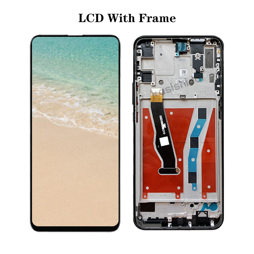 6.59 '' lcd huawei honor 9x 9 x premium global edition stk -lx1 stk -l22 näyttö kosketusnäyttö digitizer kokoonpano ei/kehyksellä: Norsunluu