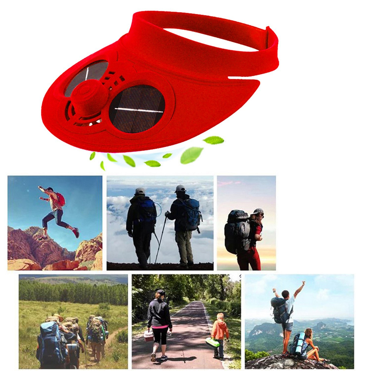 Summer Sport Outdoor Hat Cap With Solar Sun Power Cooling Fan Bicycling Climbing Small Air Conditioning Appliances Solar Fan H
