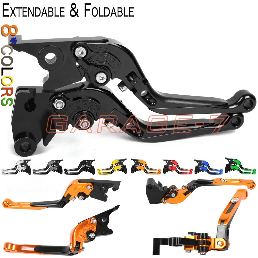 CNC Levers For SUZUKI HAYABUSA/GSXR1300 18 17 16 15 14 13 12 11 10 09 Folding Extendable Clutch Brake lever