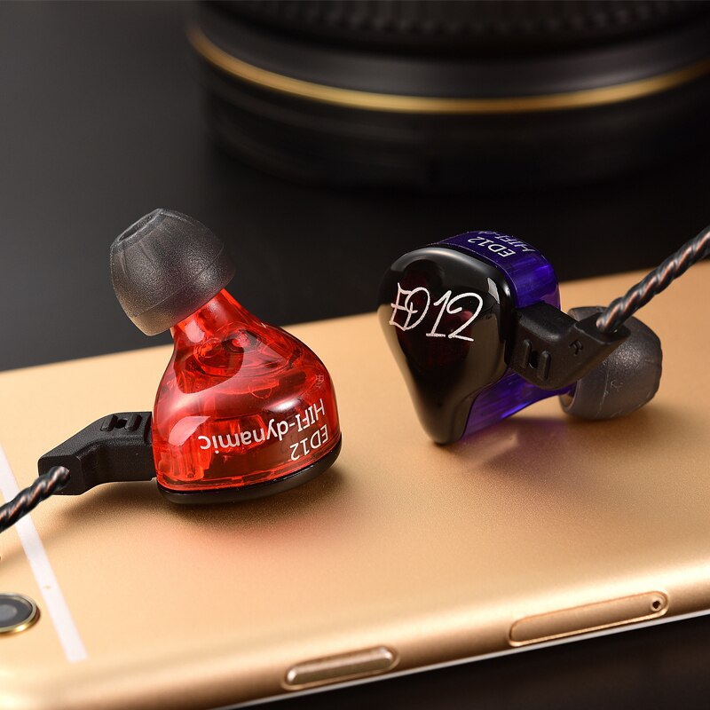 KZ ED12 Custom Stijl Oortelefoon Afneembare Kabel In Ear Audio Monitoren Geluidsisolerende HiFi Muziek Sport Oordopjes Met Microfoon