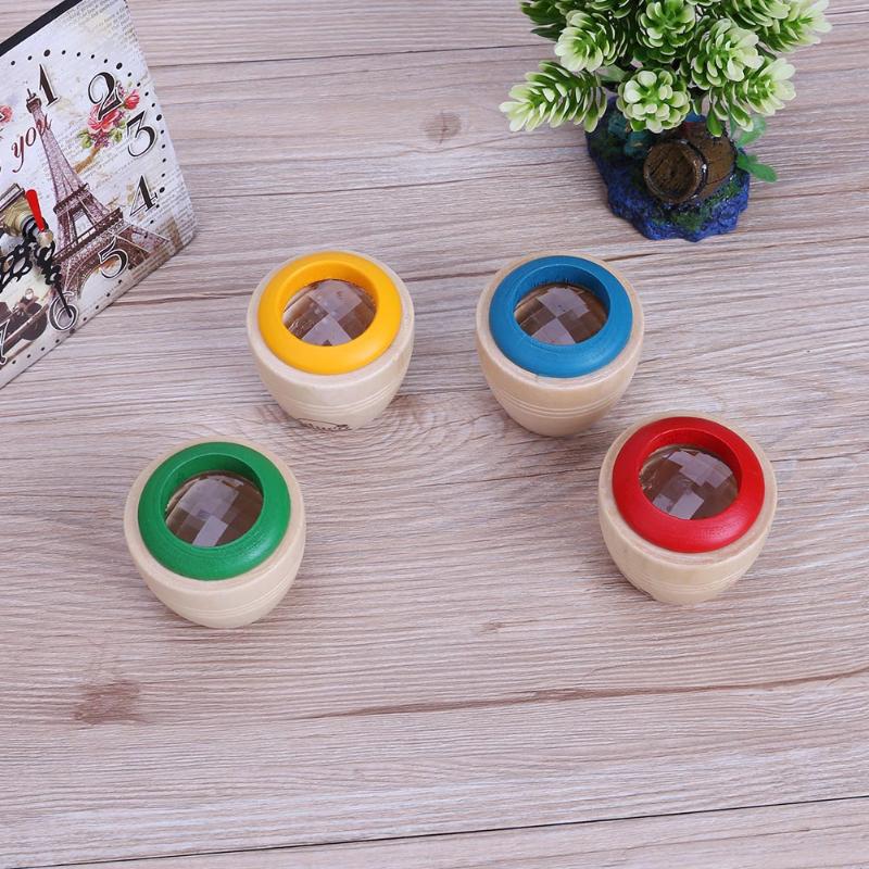 1PC Baby Kids Wooden Toys Bee-eye Interesting Effect Magic Kaleidoscope Explore Toys for Children Educational Wood Toy