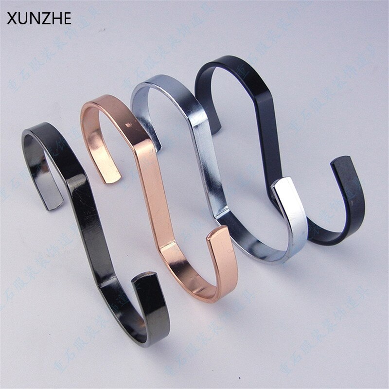 Xunzhe 2 stk multicolor s form flad krog rustfrit stål universal bøjle rack multifunktion hjemme badeværelse køkken tilbehør