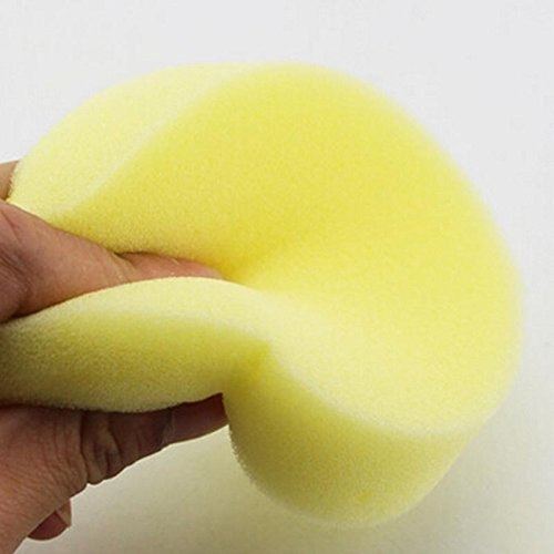 2 st runda syntetiska konstnärsborstar svampar polymerlera verktyg & målning fylla på vattenlera keramik svamp hantverk våta svampar