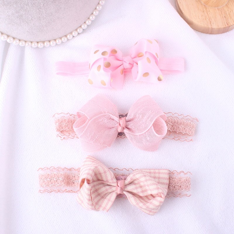 3 st/set spetsbågar baby pannband krona blomma baby flickor hårband spädbarn barn hårband turban baby hårtillbehör: Stil 12