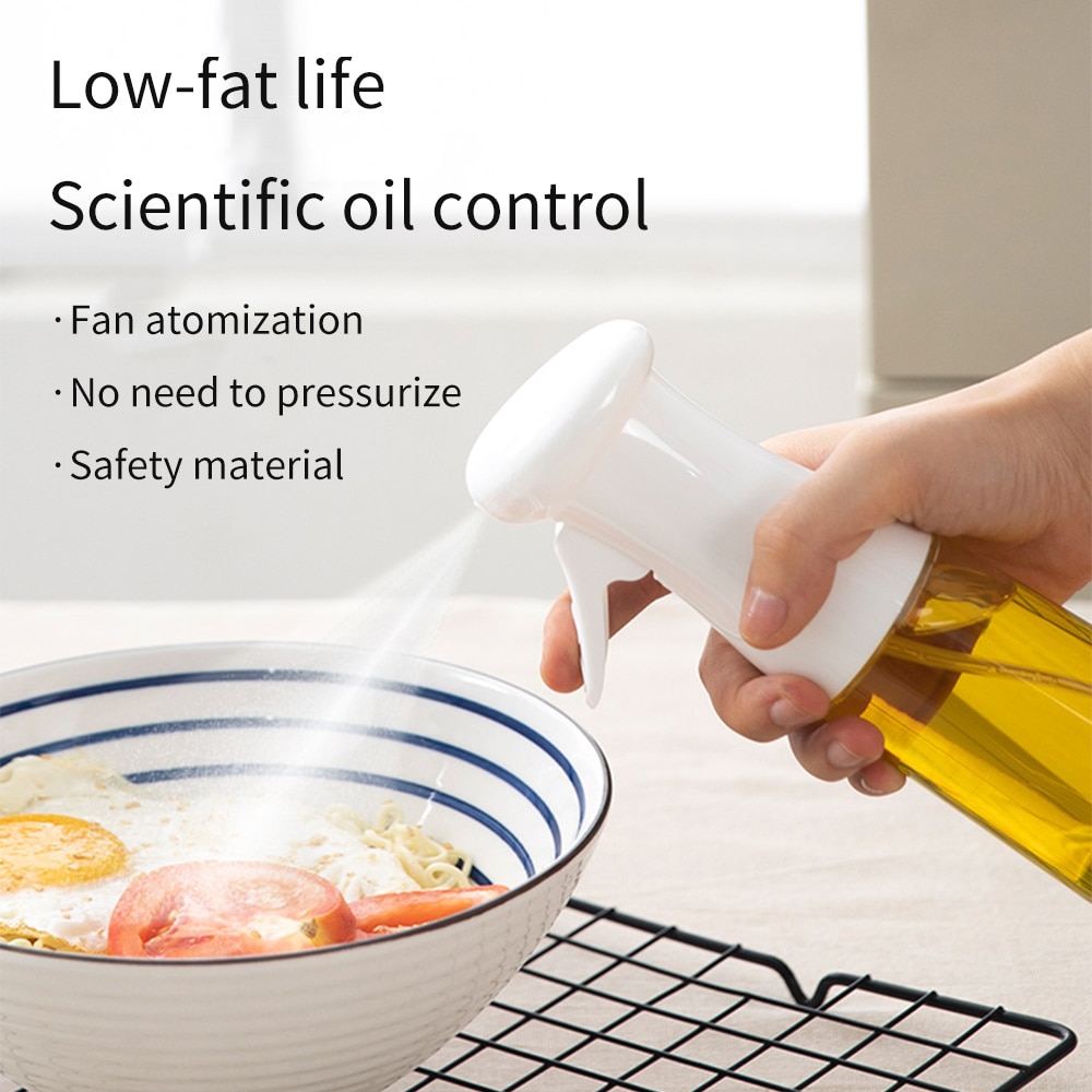 Olie spray fles barbecue spray pneumatische fitness keuken olie spray fles eetbare olie olijfolie olie controle sproeier verneveling